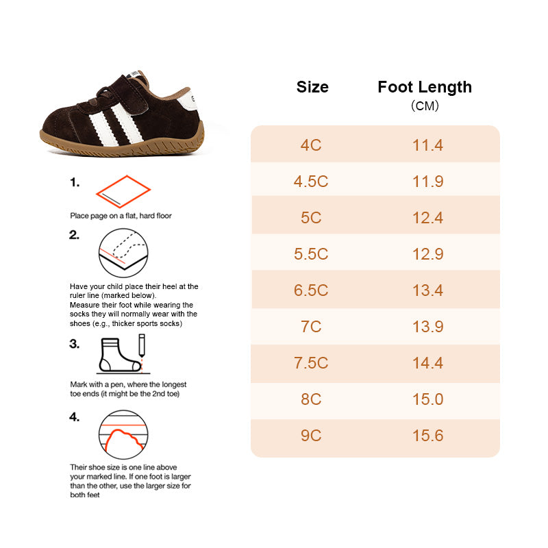 EBMINI Toddler Sneakers - White Black Stripe | Retro | Non-Slip | Free US Shipping