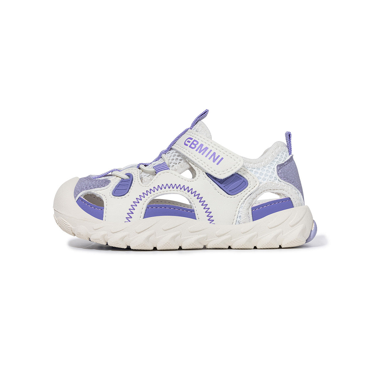Purple EBMINI APEX sport sandal, side profile