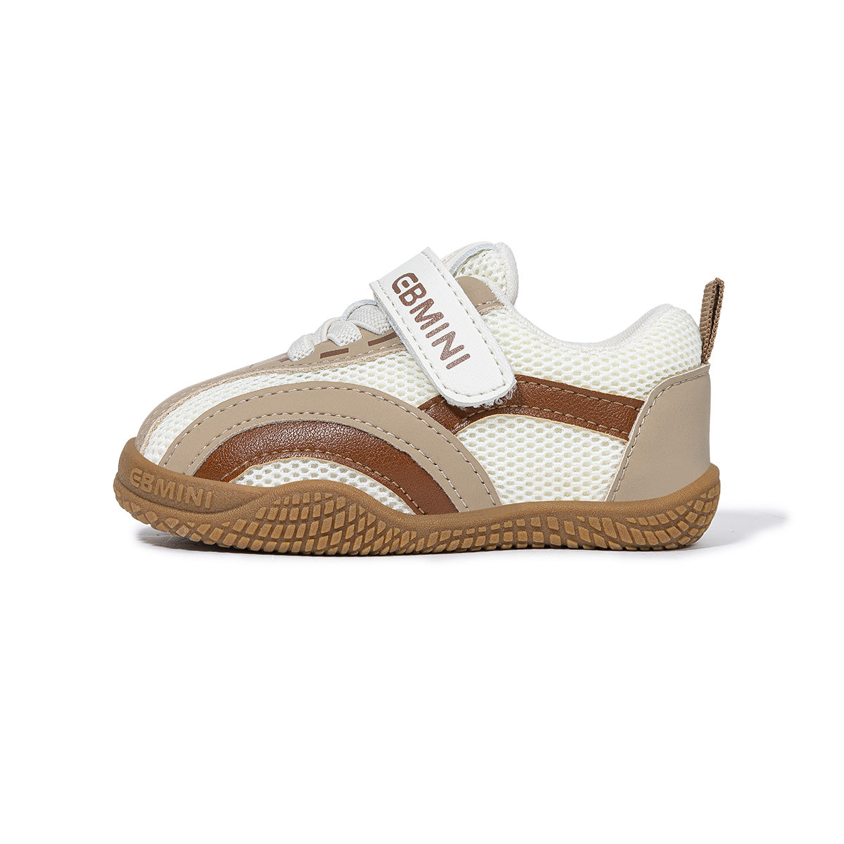 Tawny EBMINI ARC toddler sneaker, side profile