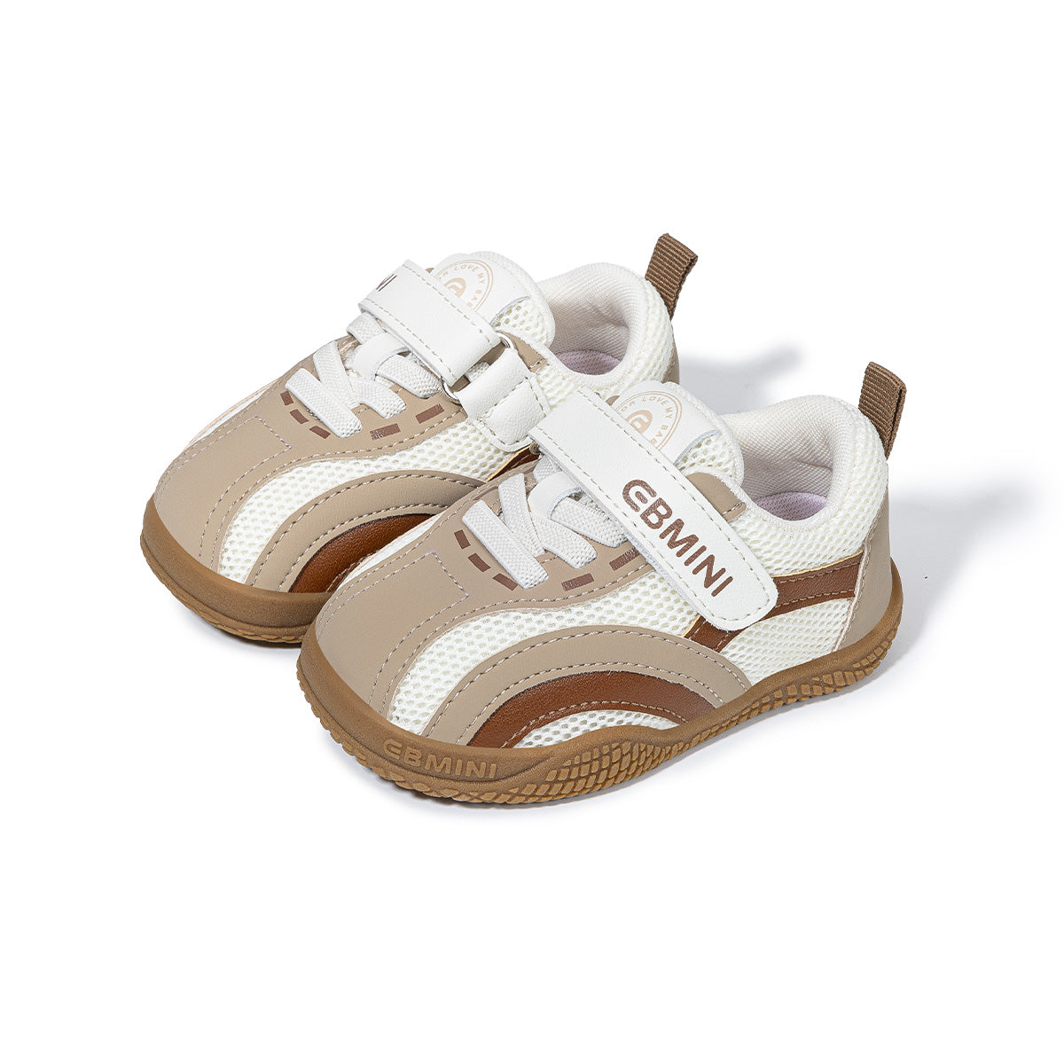 Tawny EBMINI ARC toddler sneakers, angled pair view