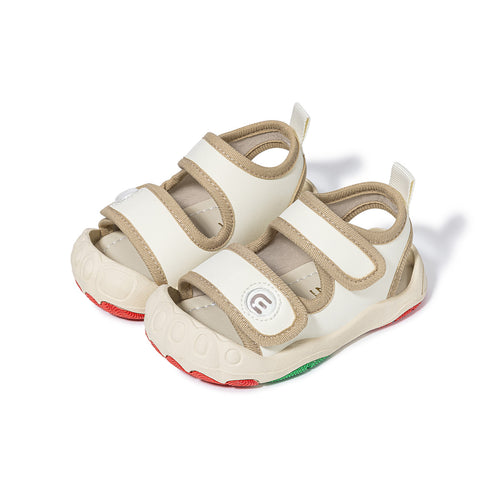 EBMINI ARCH barefoot toddler sandals with colorful rainbow details