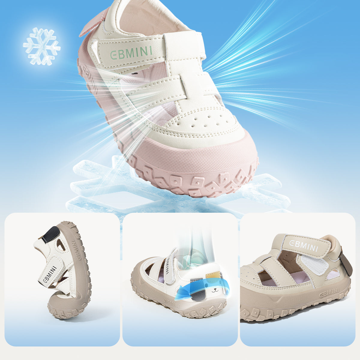 EBMINI ATHENS unisex Roman-style sandals for warm-weather wear