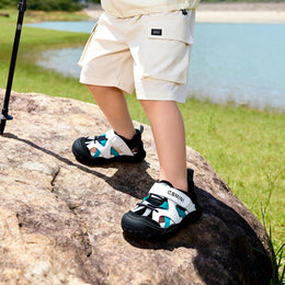 EBMINI BLAZE easy-on sandals with a secure hook-and-loop strap