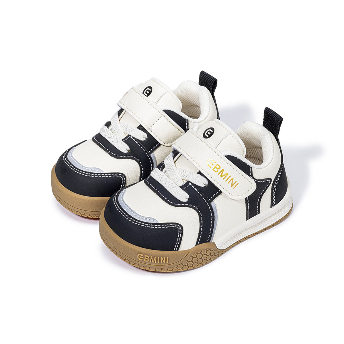 EBMINI BLOCK barefoot toddler sneakers with minimal retro color blocking