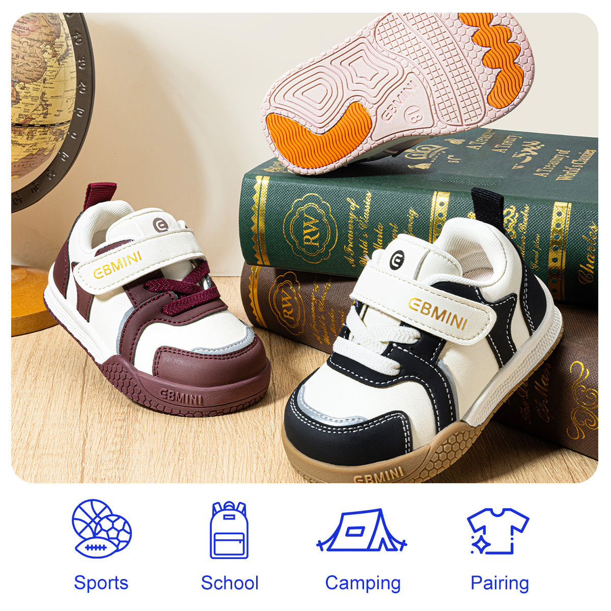 EBMINI BLOCK shoes with protective toe coverage