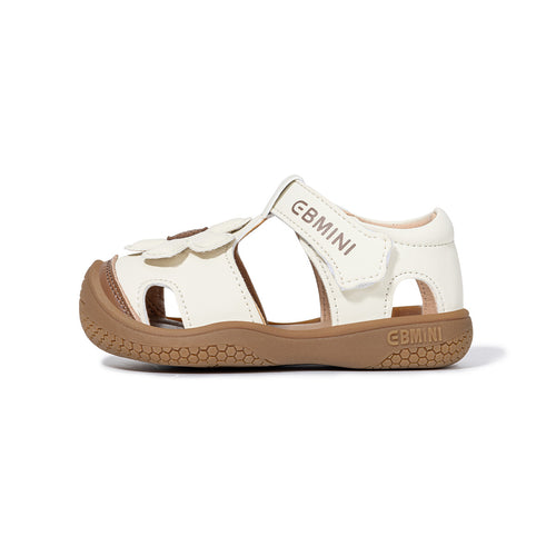 EBMINI BLOOM closed-toe sandals with a roomy wide toe box