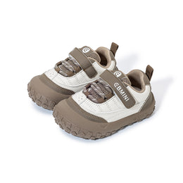EBMINI BREEZE brown barefoot toddler sneakers with wide toe shape