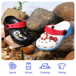 EBMINI CLOG black pink and purple shoes for children