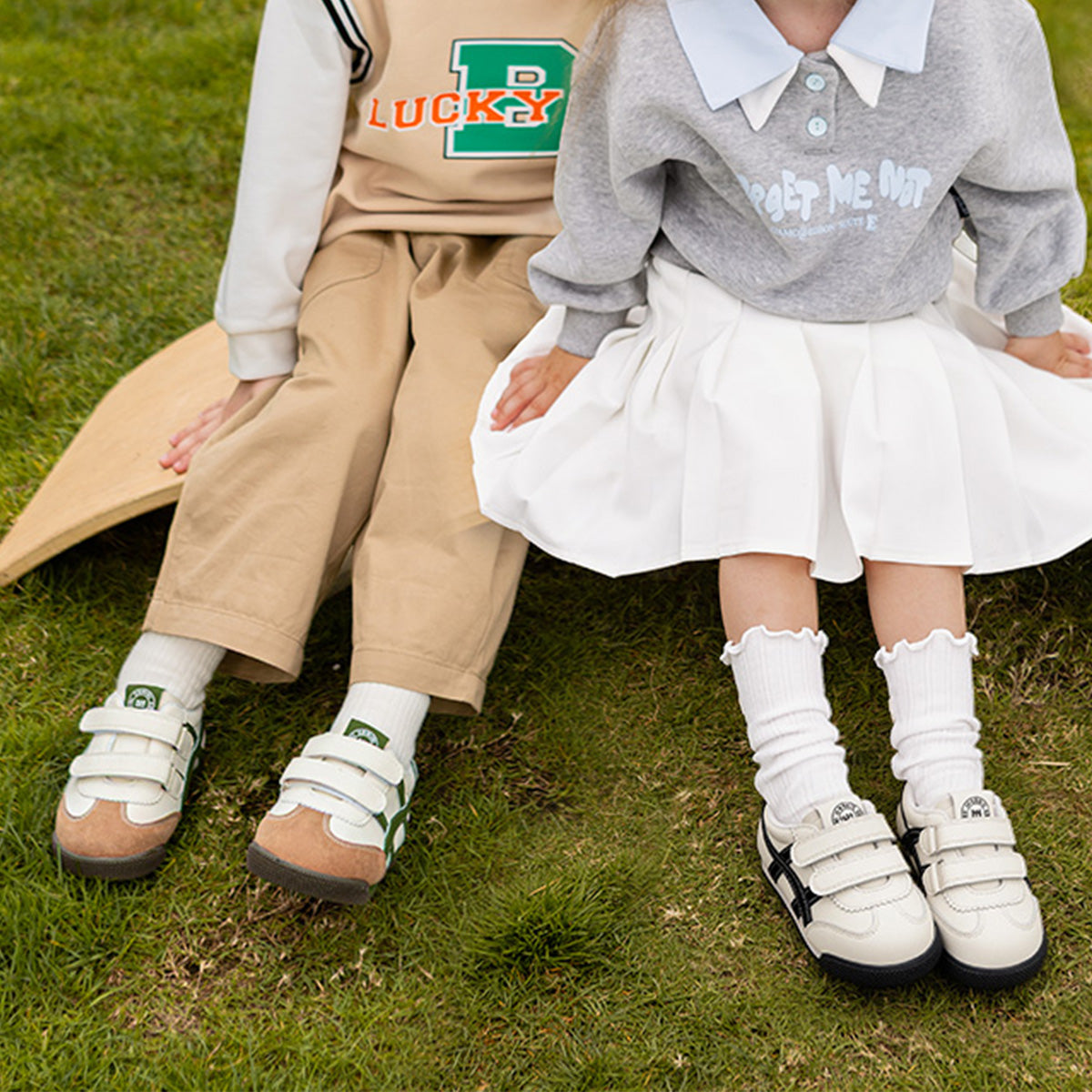 EBMINI CORE toddler sneakers with a dual-closure design
