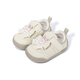 EBMINI COTTONTAIL bunny bow first walker shoes heel support detail