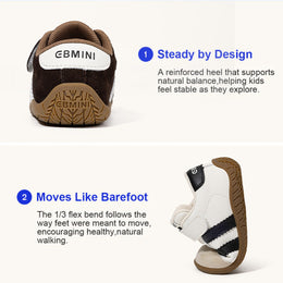 EBMINI COURT easy-on sneakers with a secure hook-and-loop strap