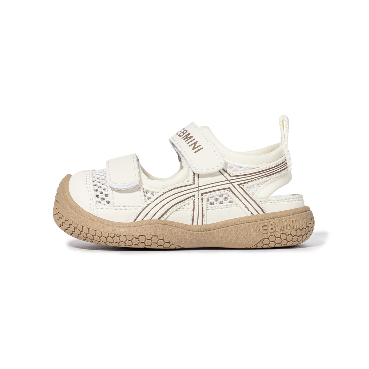 EBMINI CROSS closed-toe sandals with a roomy wide toe box