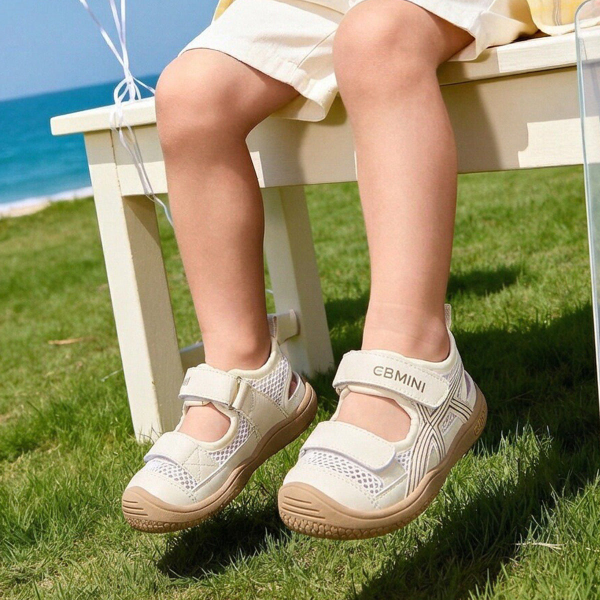 EBMINI CROSS easy-on sandals with adjustable dual straps