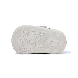 EBMINI CUBBY wide toe first walker sneakers easy closure detail