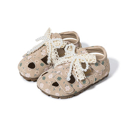 EBMINI DAISY comfortable bow-detail sandals for parties and play