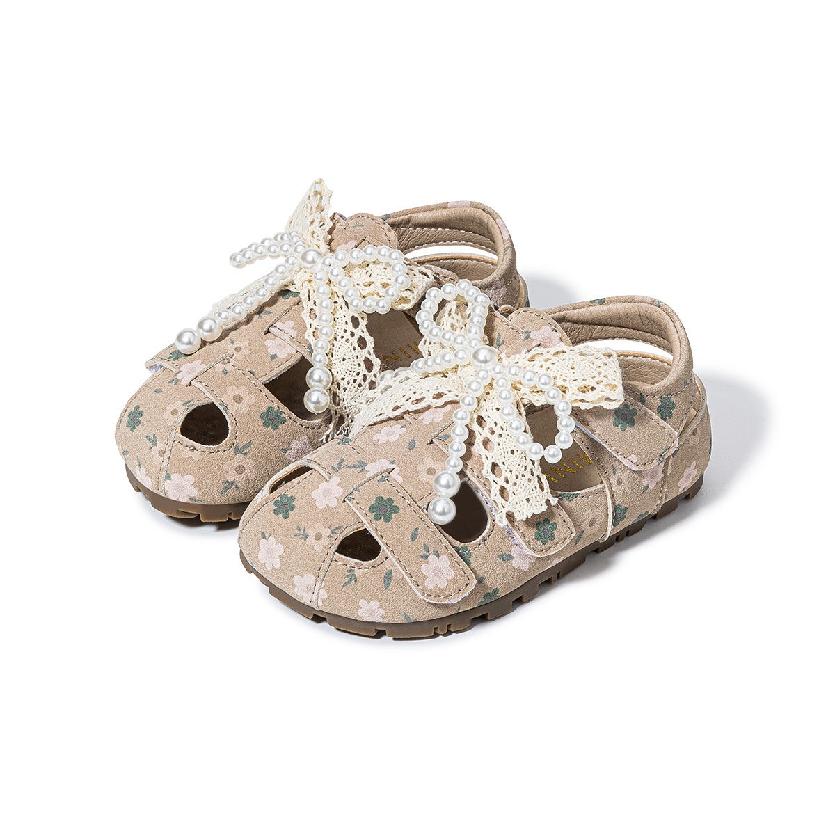 EBMINI DAISY comfortable bow-detail sandals for parties and play