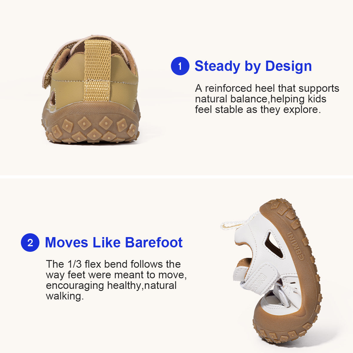 EBMINI DUNE non-slip sandals for trails and playground activities