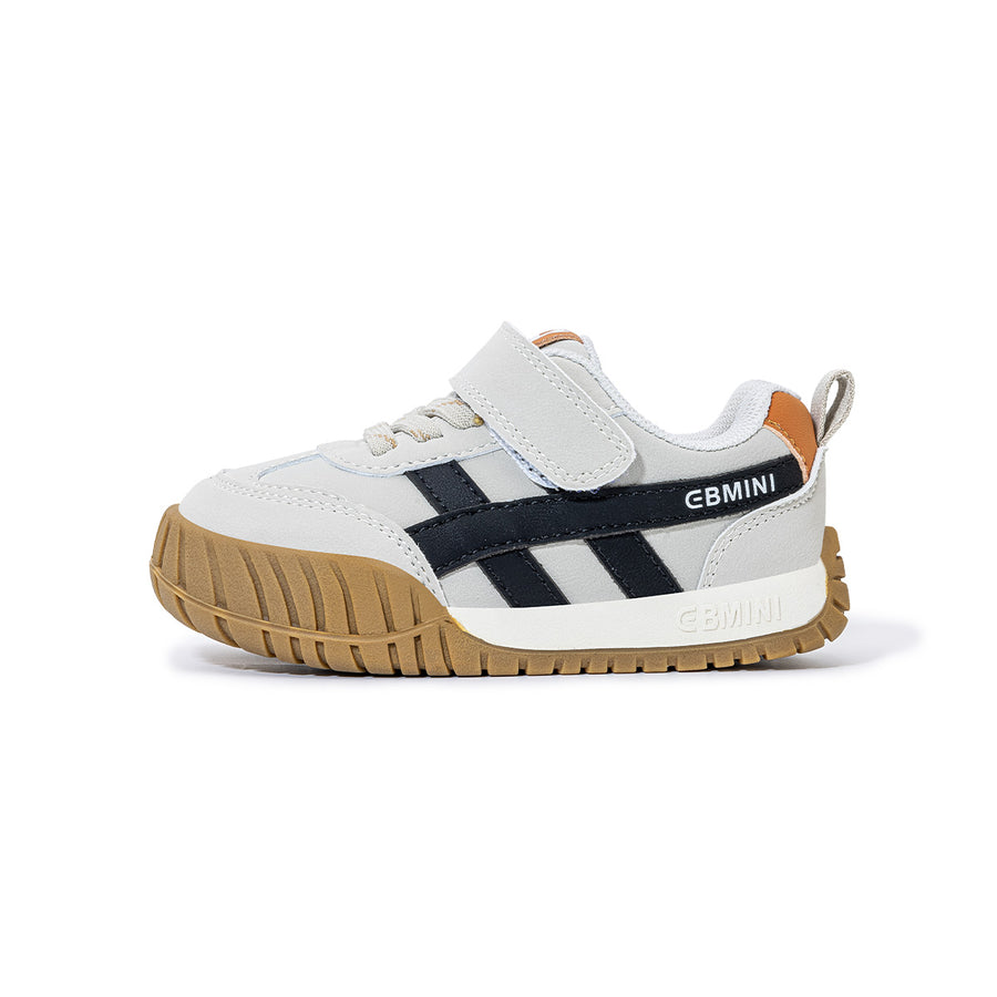 EBMINI DUO retro stripe barefoot toddler sneakers product view 2