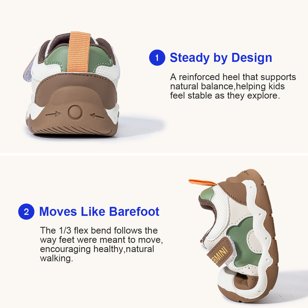 EBMINI E26C560 breathable casual first walkers for toddlers