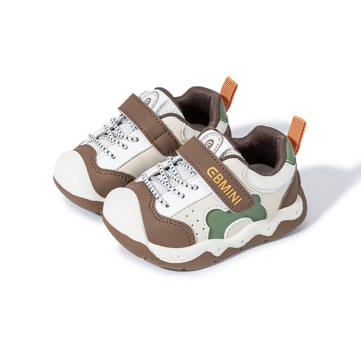EBMINI E26C560 toddler sneakers with a secure hook-and-loop closure