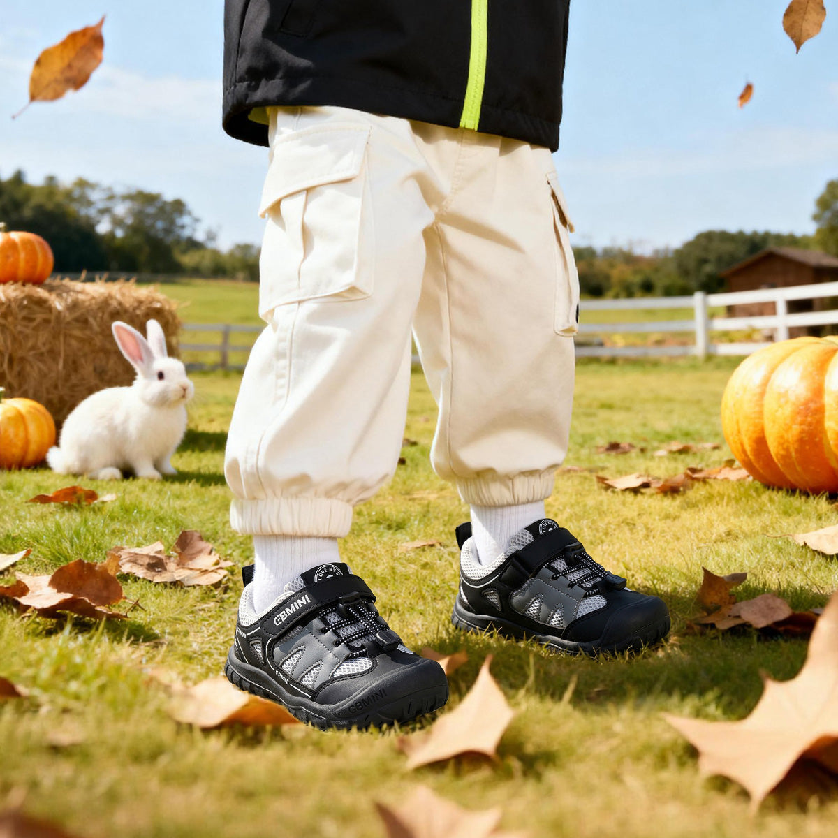 EBMINI ESCAPE child walking in the sneakers outdoors