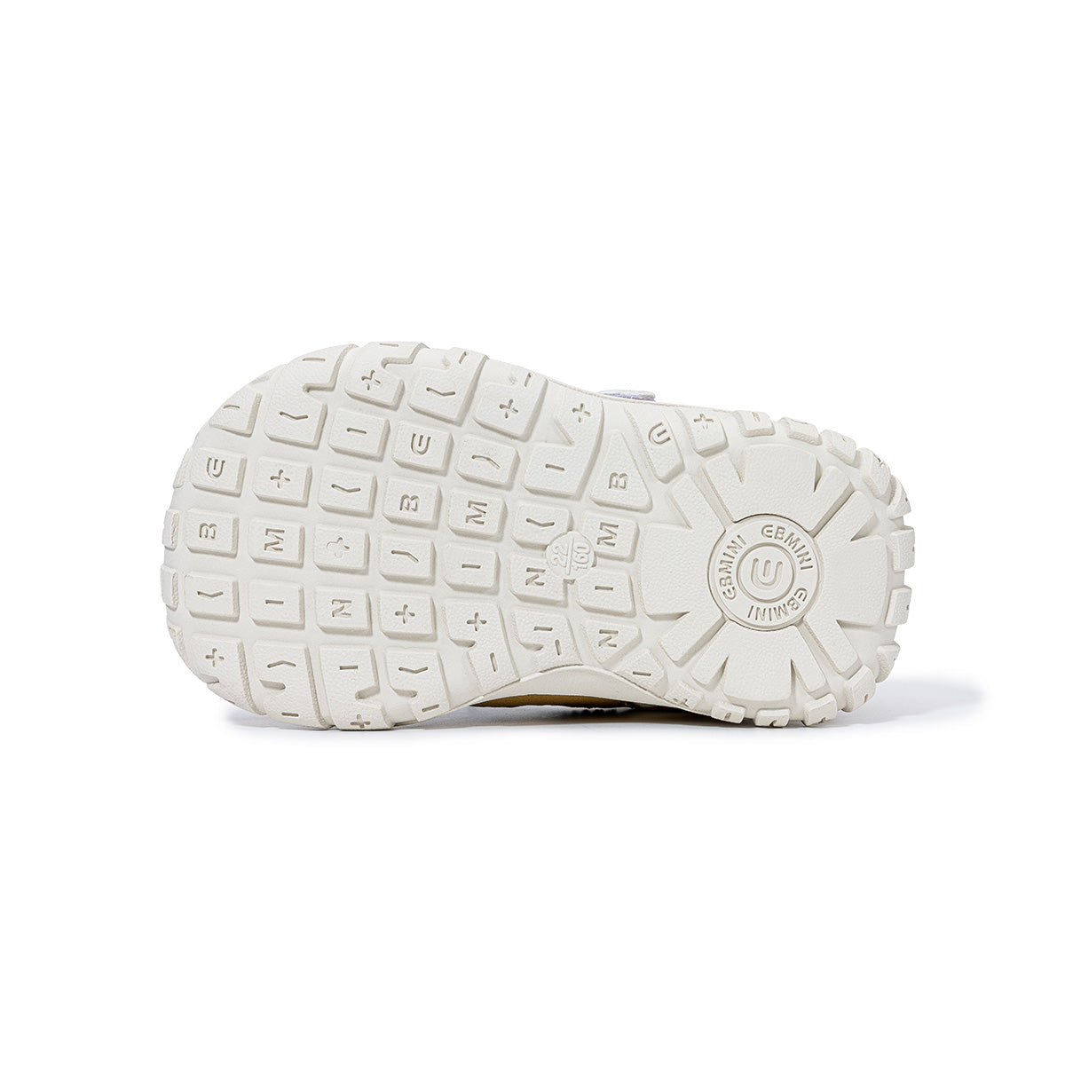 EBMINI ESCAPE bottom view of the grippy rubber outsole