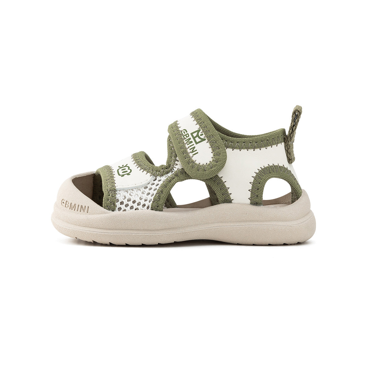 EBMINI FERN closed-toe sandals with a roomy wide toe box