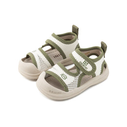 EBMINI FERN barefoot toddler sandals with an outdoor webbing design