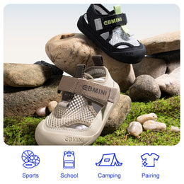 EBMINI FLARE breathable mesh sandals for active summer play