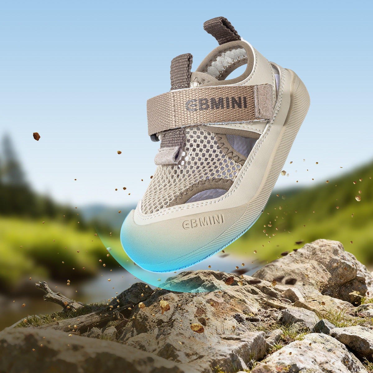 EBMINI FLARE non-slip toddler sandals for playground activities