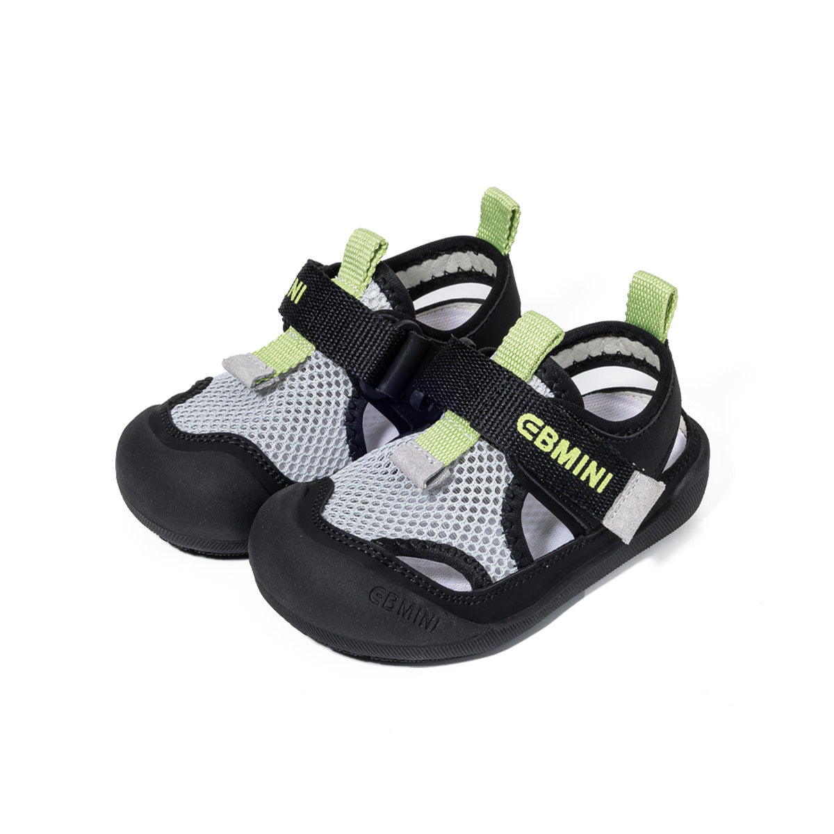 EBMINI FLARE barefoot toddler sandals with a sporty neon design