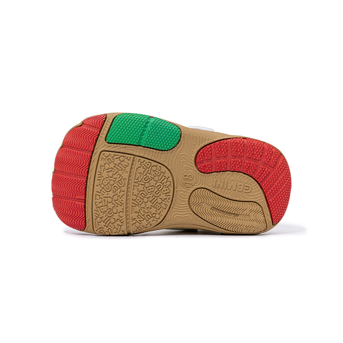 EBMINI FLEXI bottom view of the grippy rubber outsole