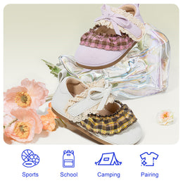 EBMINI GINA bow and lace sneakers for special occasions