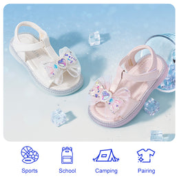 EBMINI GLAM sequin girls sandals for parties and celebrations