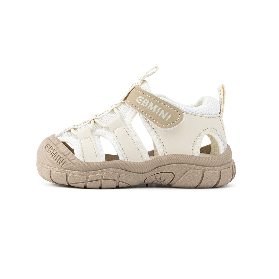 EBMINI HALO closed-toe sandals with a roomy wide toe box