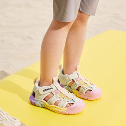 EBMINI HALO easy-on sandals with a secure hook-and-loop strap