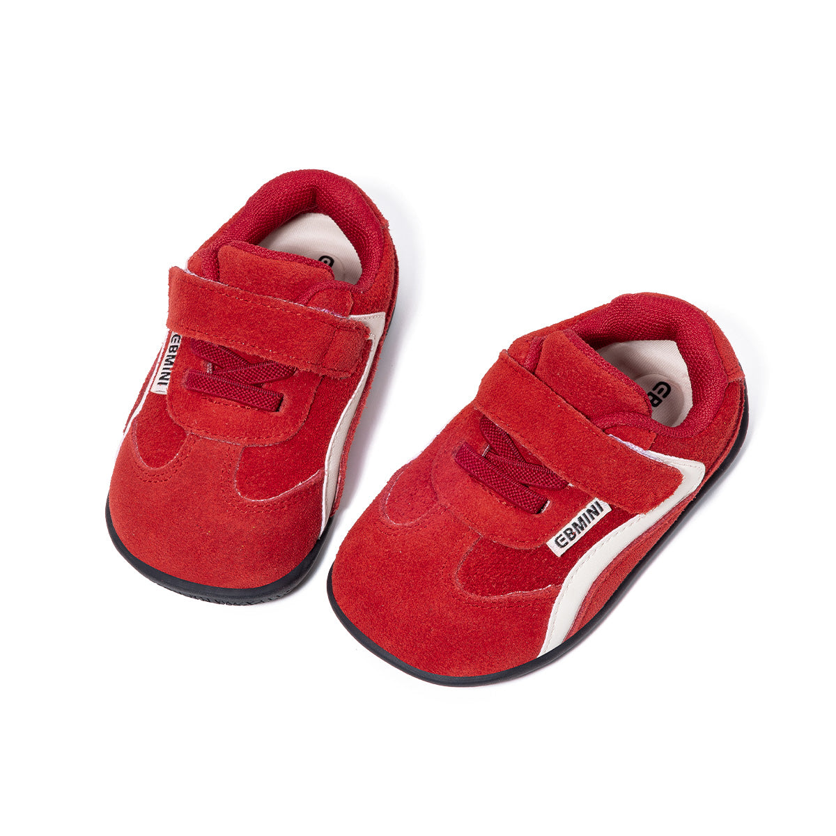 EBMINI HIDE easy-on toddler sneakers with a secure strap closure