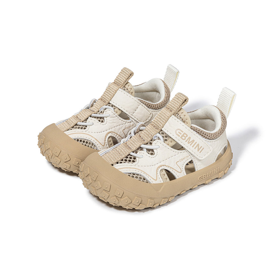 EBMINI HIVE barefoot toddler sandals with a retro outdoor design