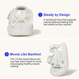 EBMINI IVORY breathable dress sneakers for toddler girls