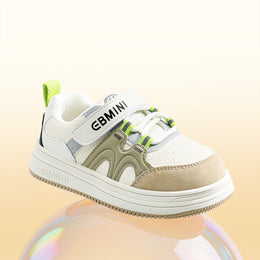 Casual retro styling of EBMINI KICKFLIP toddler skate shoes