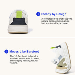 Breathable mesh and synthetic upper on EBMINI KICKFLIP toddler sneakers