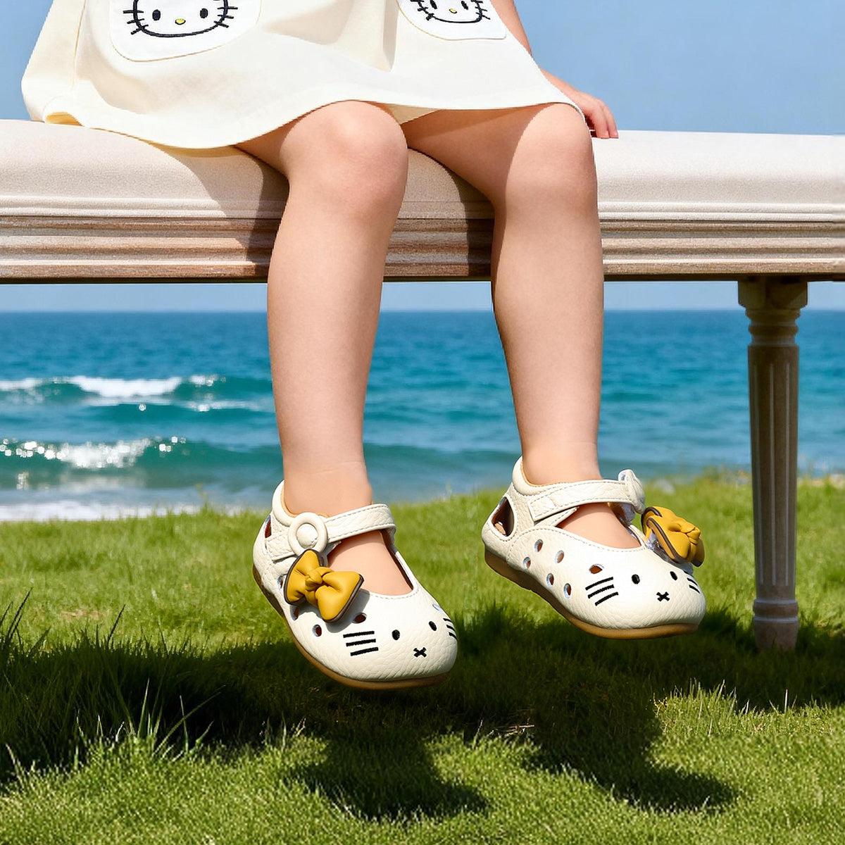 EBMINI KITTY easy-on sandals with a secure hook-and-loop strap