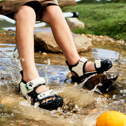 EBMINI KODA easy-on sandals with a secure hook-and-loop strap