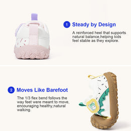 EBMINI KODIAK bear appliqué toddler sneakers — heel detail
