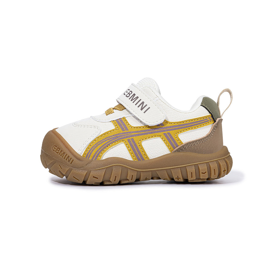 EBMINI LANE striped barefoot toddler sneakers product view 2