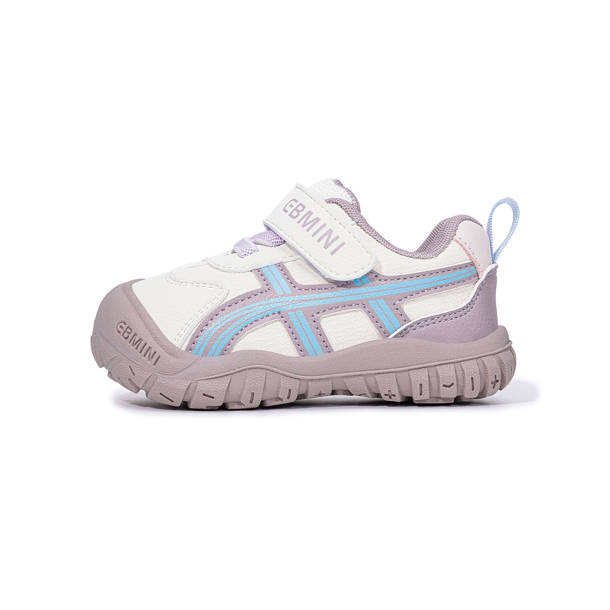 EBMINI LANE striped barefoot toddler sneakers product view 12
