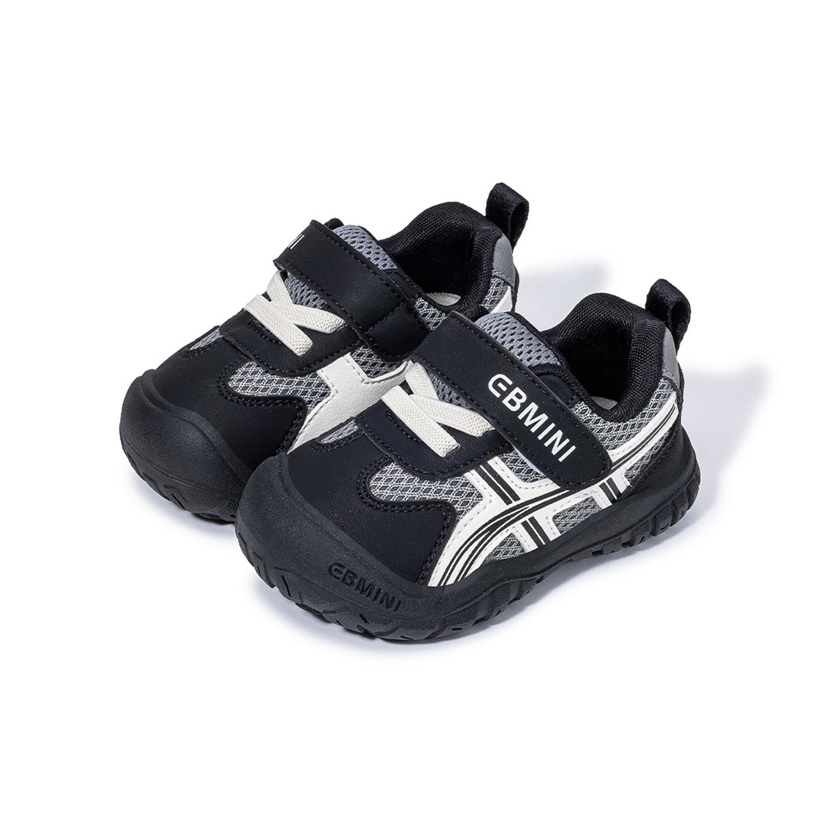 EBMINI LANE striped barefoot toddler sneakers product view 14