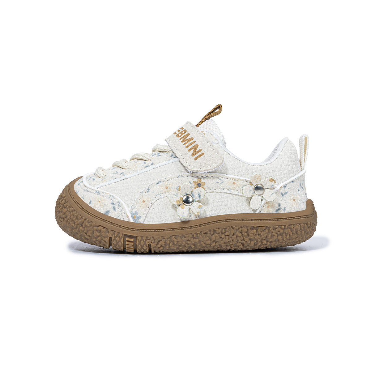 EBMINI MEADOW floral barefoot toddler sneakers product view 2