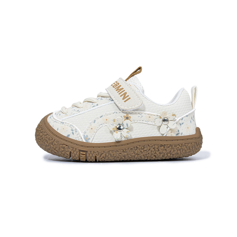 EBMINI MEADOW floral barefoot toddler sneakers product view 2