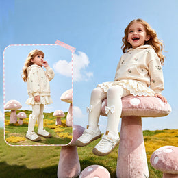 EBMINI MEADOW floral barefoot toddler sneakers product view 4